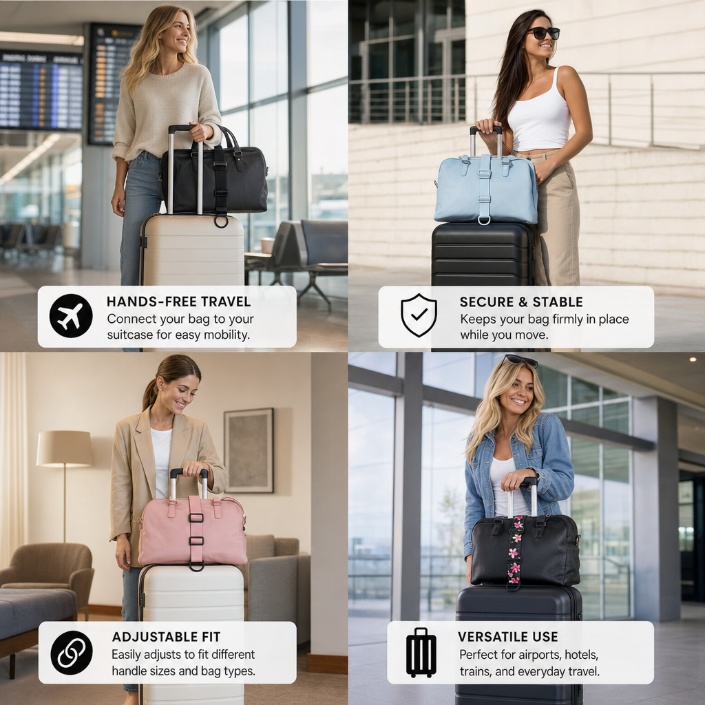 Adjustable Luggage Connector Strap