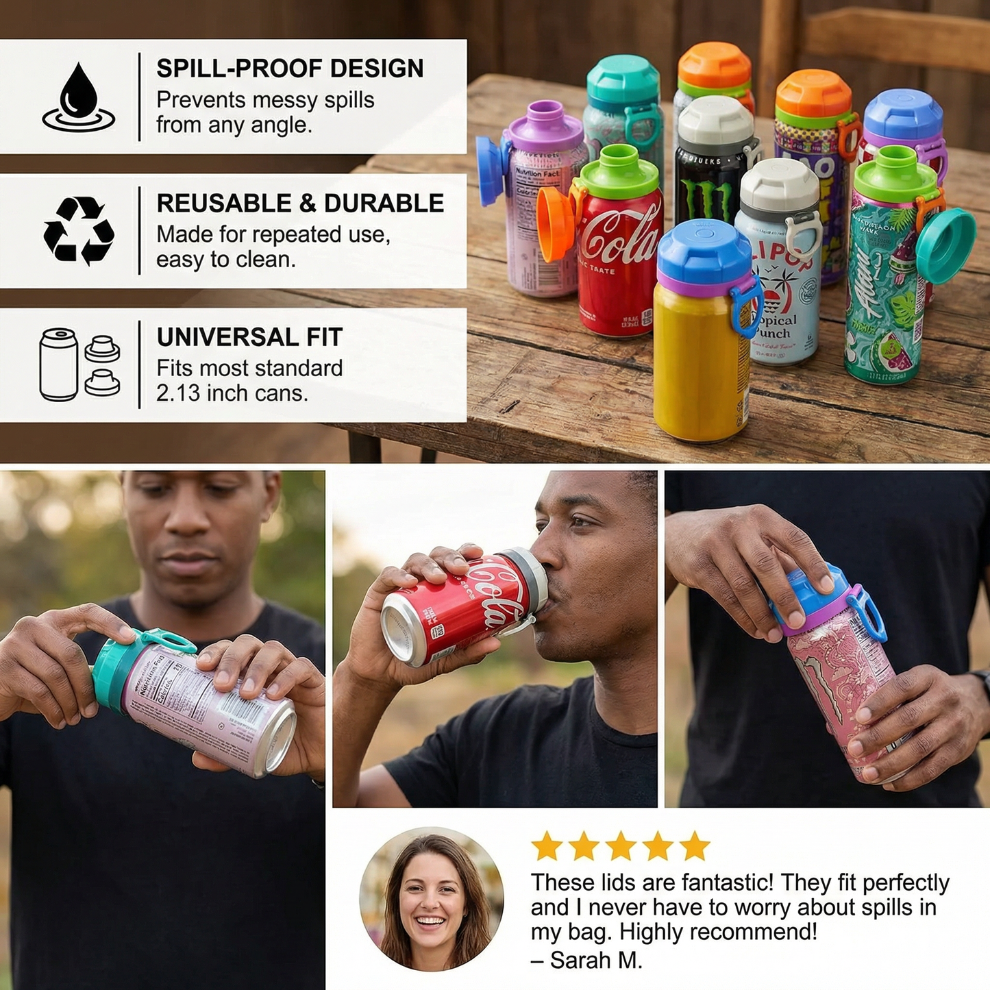 Magnetic Can Lids – Reusable Spill-Proof Covers for All Cans
