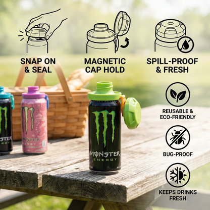 Magnetic Can Lids – Reusable Spill-Proof Covers for All Cans