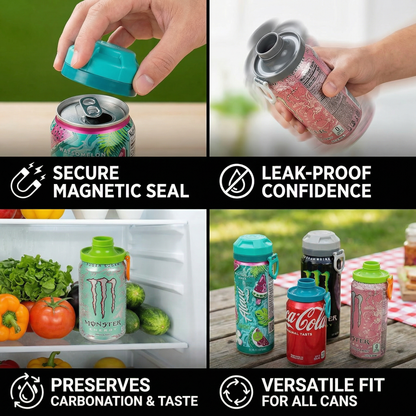 Magnetic Can Lids – Reusable Spill-Proof Covers for All Cans