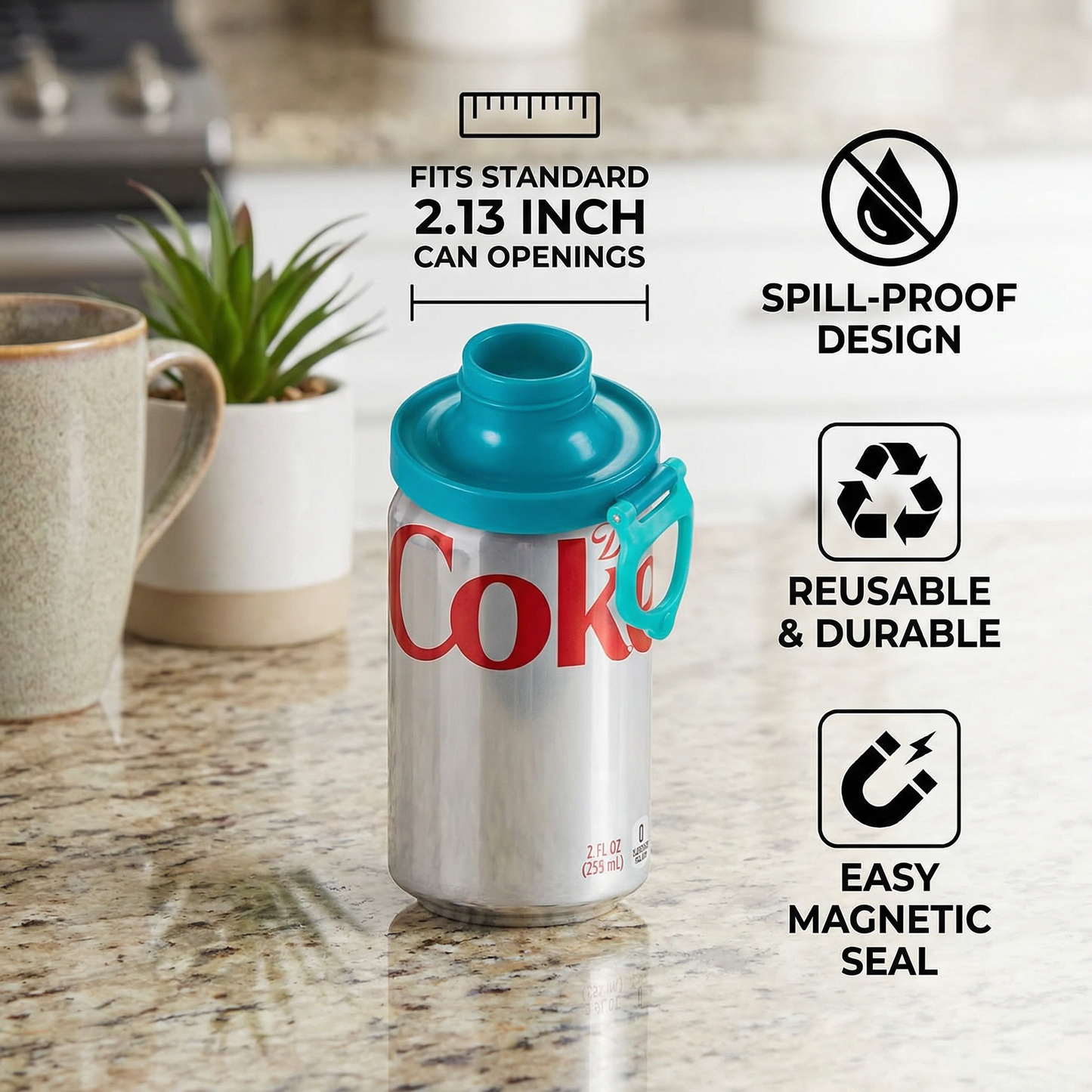 Magnetic Can Lids – Reusable Spill-Proof Covers for All Cans