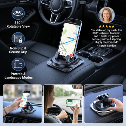 Car Phone Holder – Non-Slip Smartphone Mount for Dashboard & Center Console