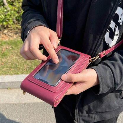 Touchscreen Crossbody Phone Bag – Compact Wallet for Phone, Keys & Essentials