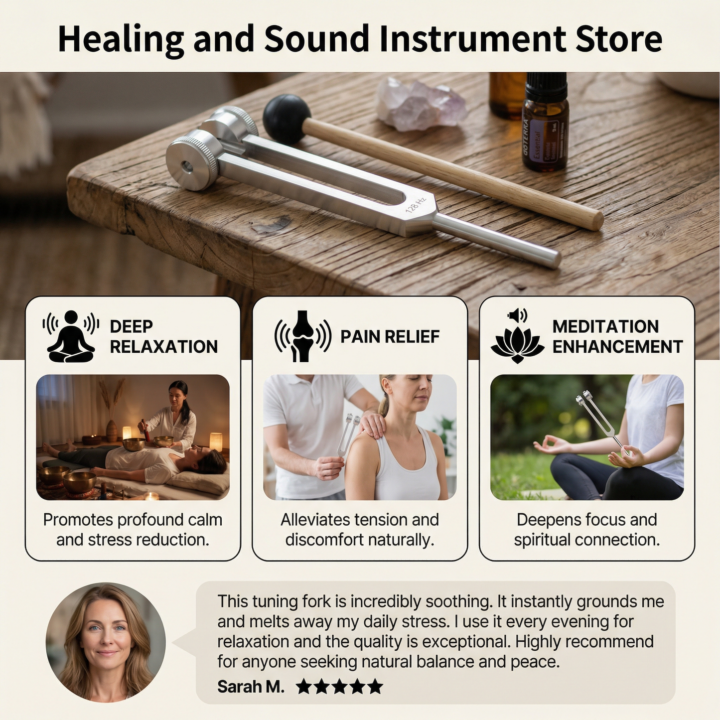128 Hz Healing and Sound Instrument