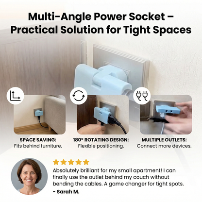 Multi-Angle Power Socket – Practical Solution for Tight Spaces