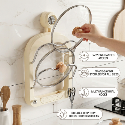 Practical Pot Lid Holder