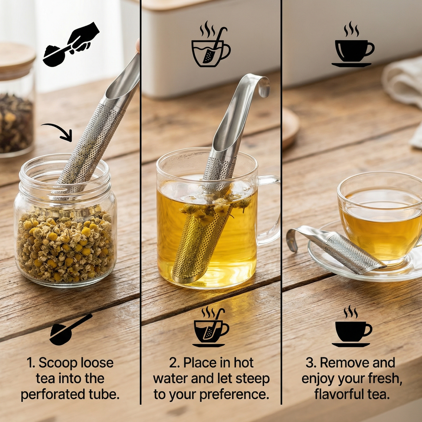 Practical and Handy Teaspoon Strainer