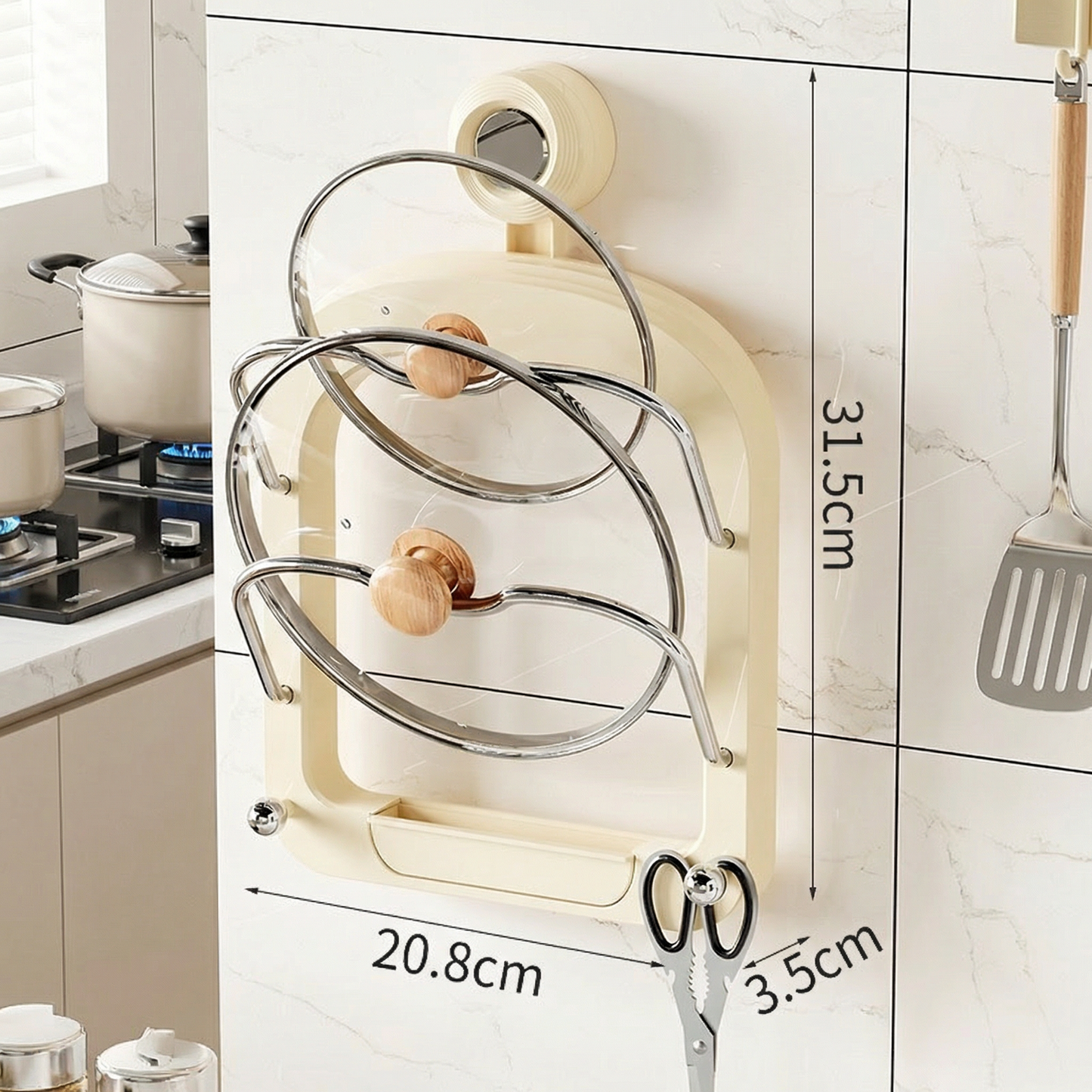 Practical Pot Lid Holder