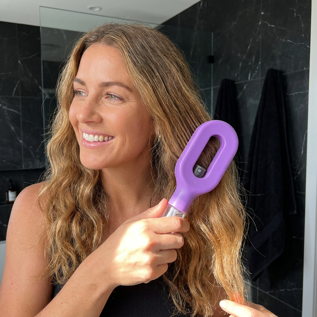Anti-Frizz Spray Hair Brush – Smooths Flyaways and Makes Hairstyling Easier