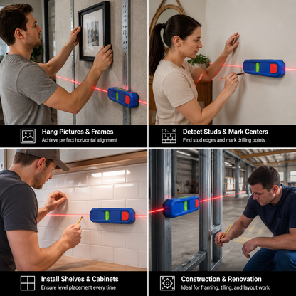 3-in-1 Magnetic Laser Level & Stud Finder