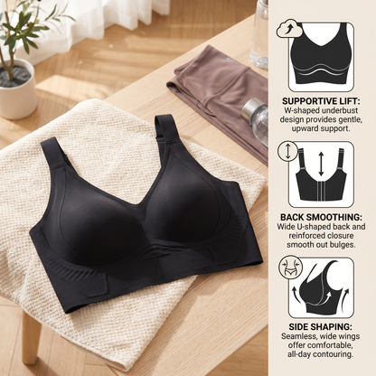 Seamless Full-Coverage Bra – Supportive Lift for Plus Sizes