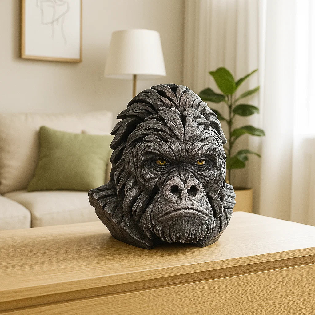 Lifelike Gorilla Figure Made Of Resin For Decoration