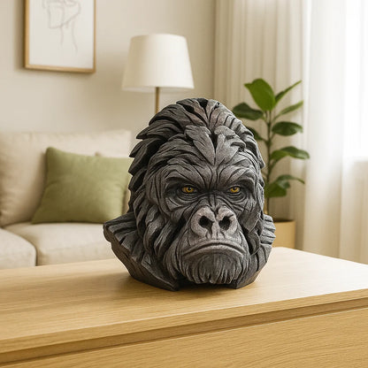 Lifelike Gorilla Figure Made Of Resin For Decoration
