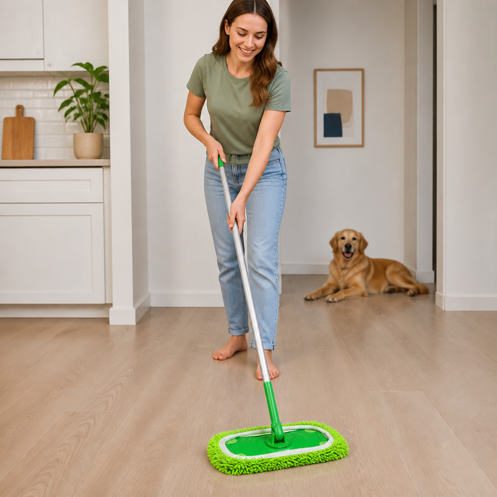 Reusable Microfiber Mop Pads for Swiffer Sweeper – Washable Wet & Dry Floor Cleaning Refills