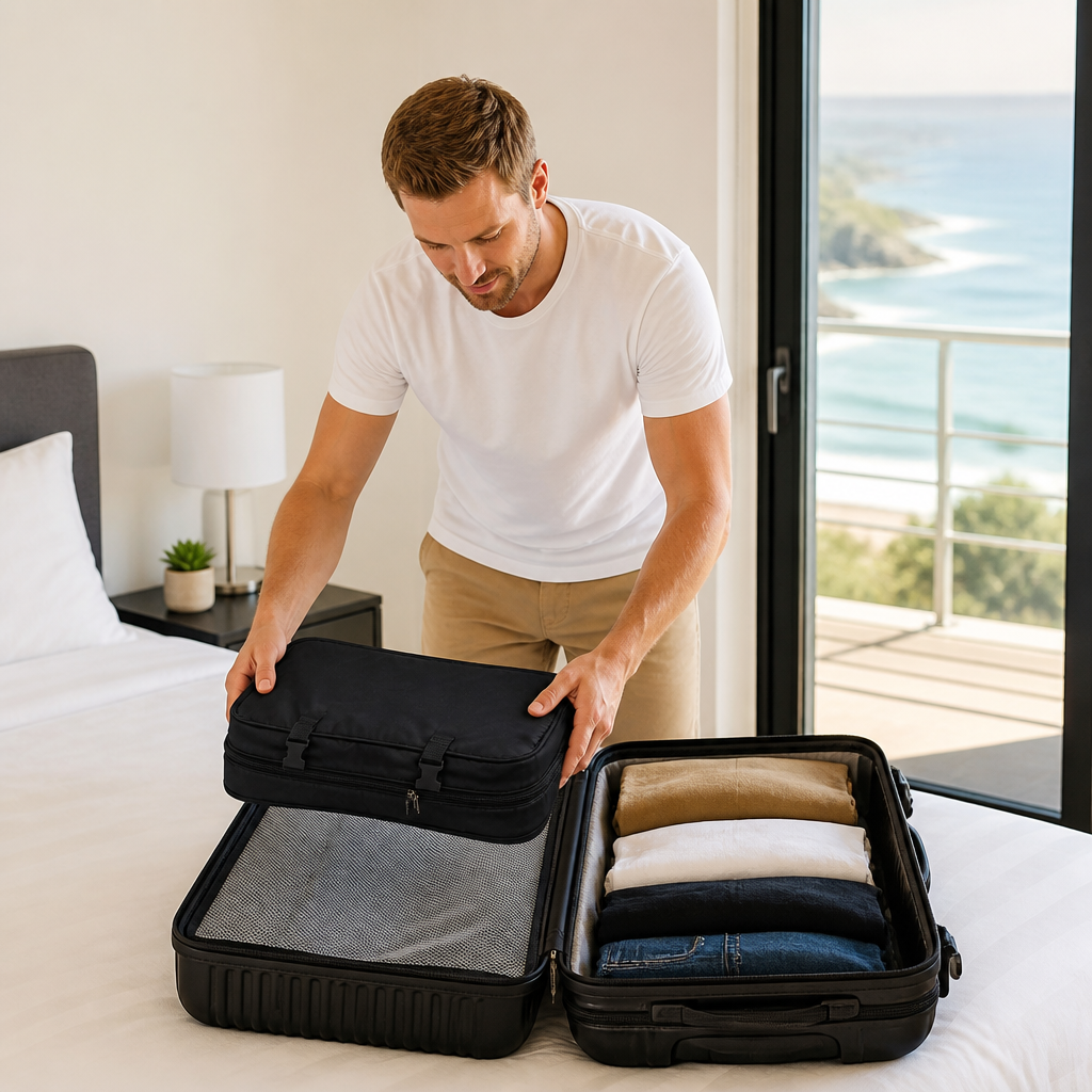 Portable Hanging Travel Organizer Suitcase Bag