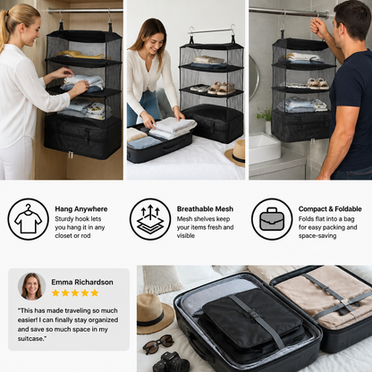Portable Hanging Travel Organizer Suitcase Bag