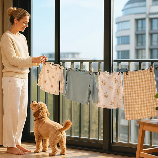 Portable Elastic Travel Clothes Rack