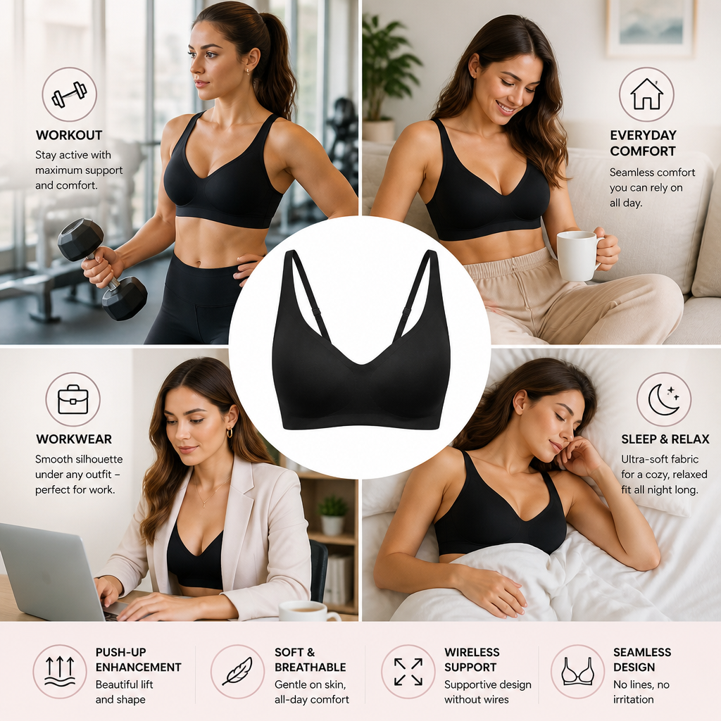 Push-Up Comfort Bra – Supportive, Shaping & Comfortable for Everyday Wear