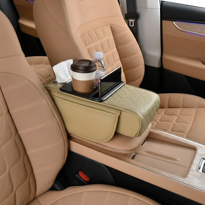 Multifunctional Car Armrest with Cup Holder & Storage
