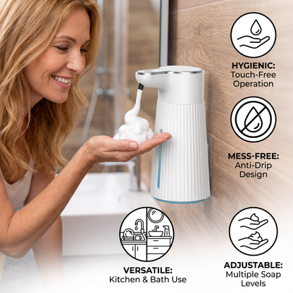 Touchless Automatic Sensor Soap Dispenser with Adjustable Dispensing Levels