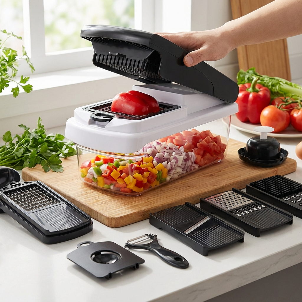 15-in-1 Fruit & Vegetable Slicer – Slice, Dice & Grate