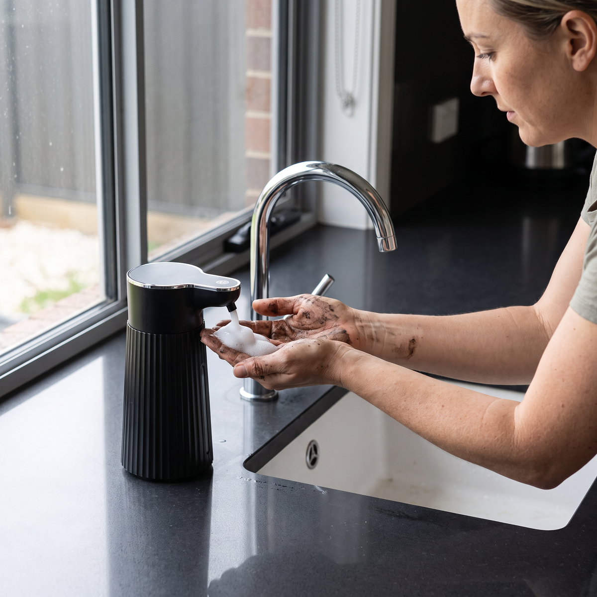 Touchless Automatic Sensor Soap Dispenser with Adjustable Dispensing Levels