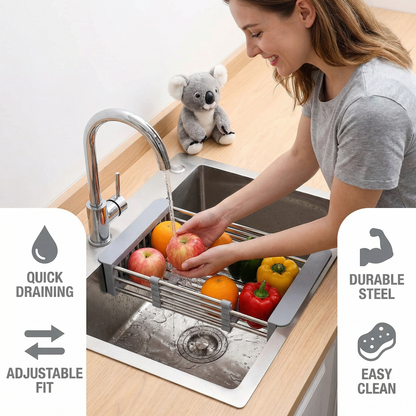 Adjustable Drainer Rack For The Sink