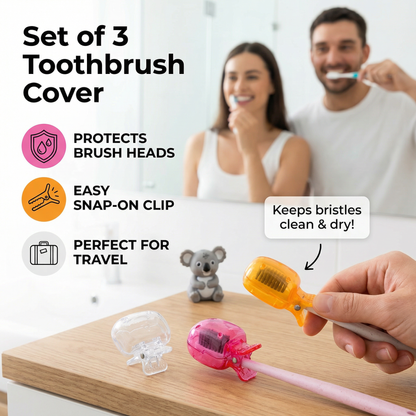 Set of 3 Toothbrush Cover