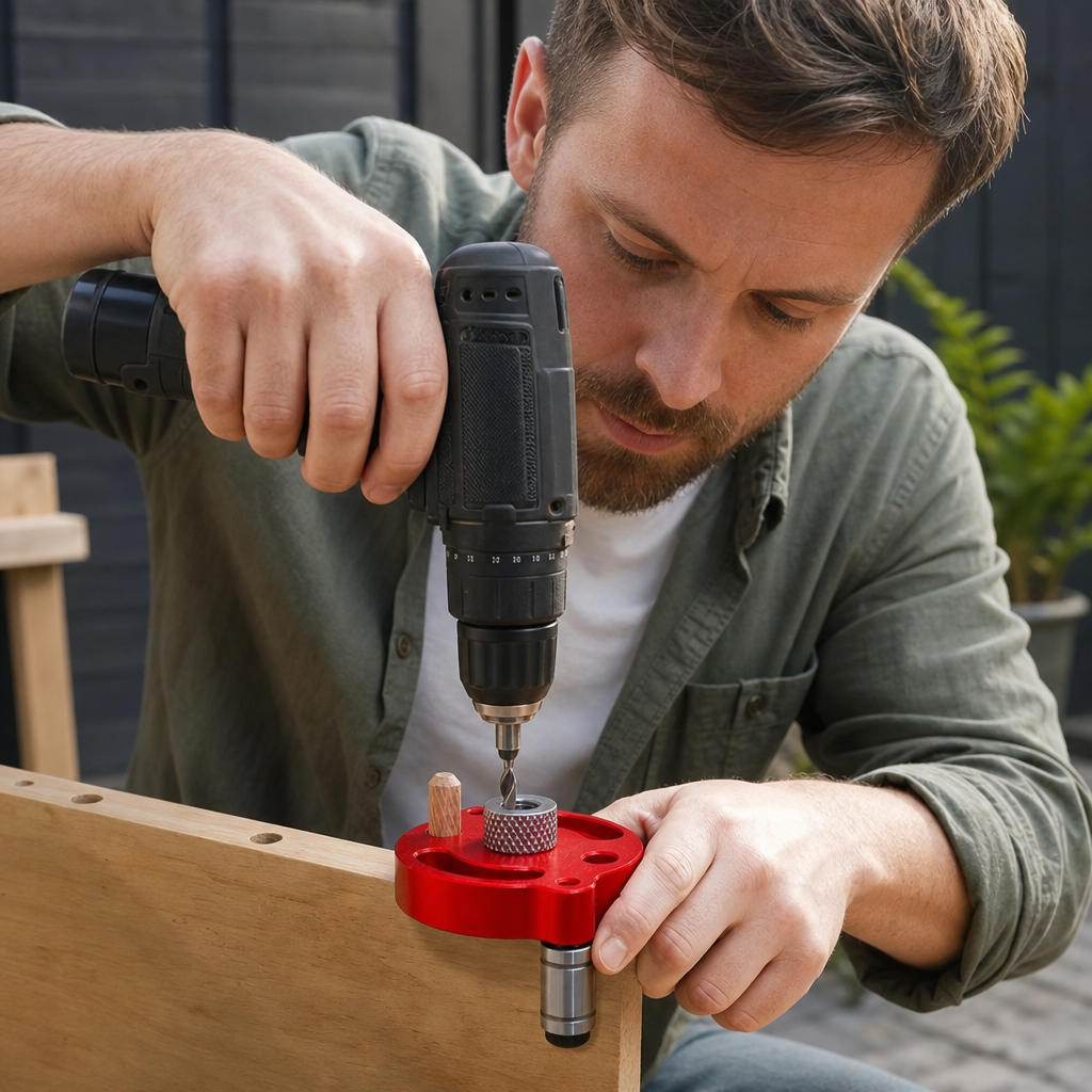 Self-Centering Doweling Jig – Precision Drill Guide