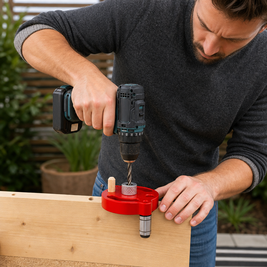 Self-Centering Doweling Jig – Precision Drill Guide