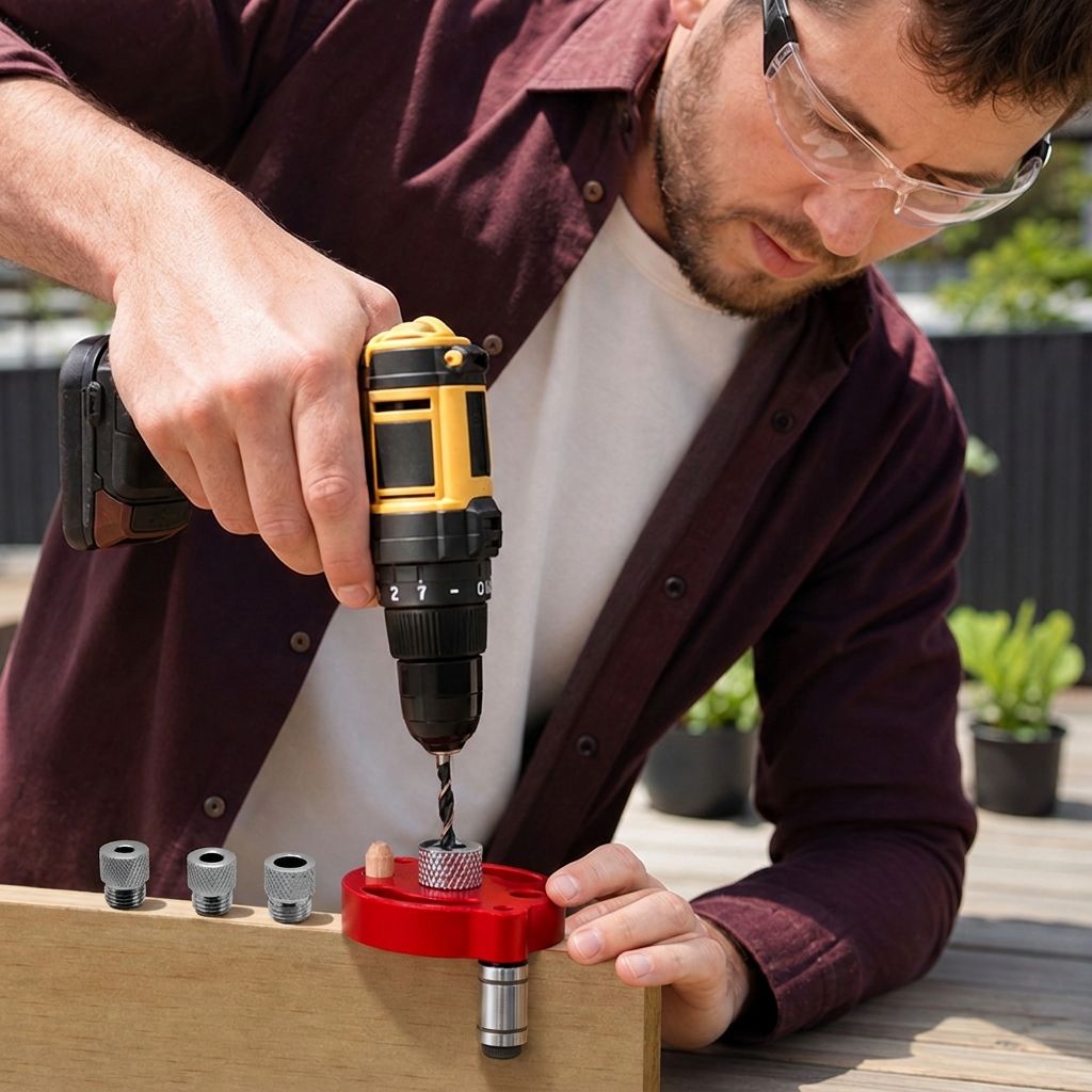 Self-Centering Doweling Jig – Precision Drill Guide