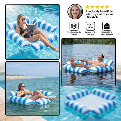 Inflatable Pool Lounger – Floating Relax Chair for Maximum Comfort in the Water