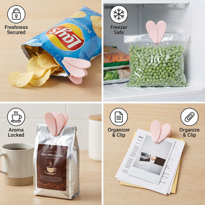 Flower Bag Sealing Clip – For Snacks & Food Storage (4-Pack)