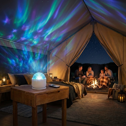 LED Northern Lights Projector Lamp – 16 Colors & Remote Control