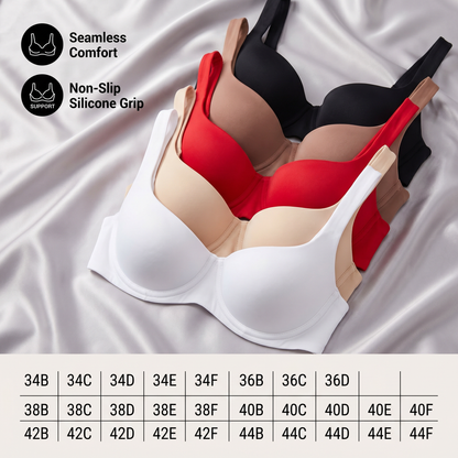 Seamless Strapless Underwire Bra – Unlined Support with Smooth Low-Cut Design