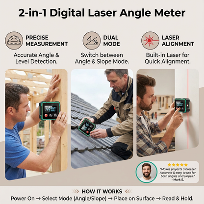 2-in-1 Digital Laser Angle Meter