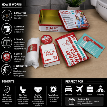 Funny Shart Survival Kit – Ultimate Poop Prank Gift Set