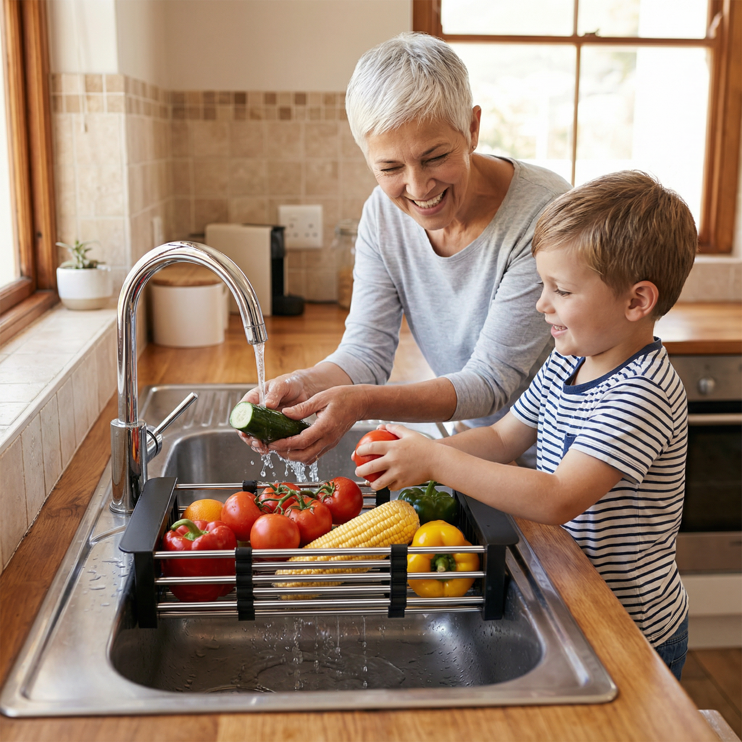 Adjustable Drainer Rack For The Sink