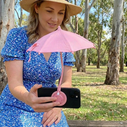 Magnetic Mini Phone Sunshade – Extendable Holder for Flexible Sun Protection on the Go