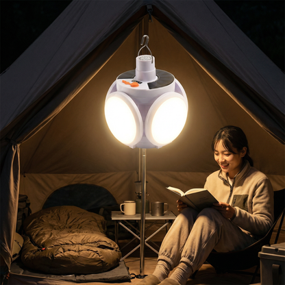 Portable Solar Outdoor Foldable Ball Lamp