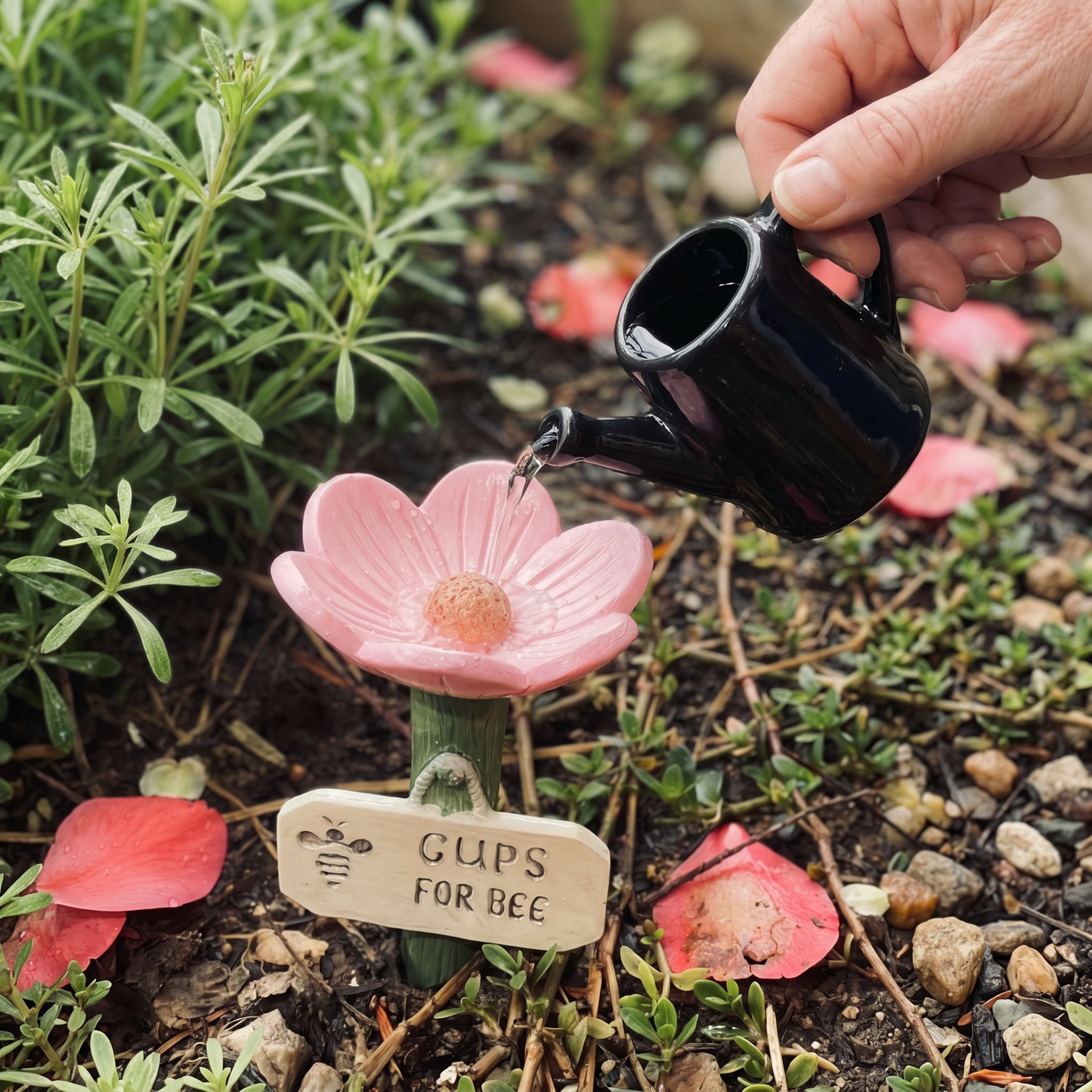 Flower-Shaped Bee Waterer – Colorful Water Dispensers for the Garden