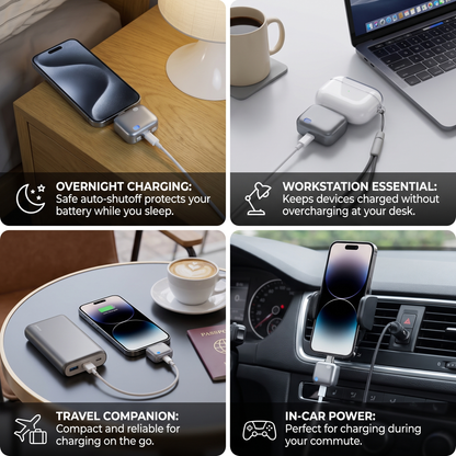 Premium 140W Fast Charger with Auto Shut-Off Technology
