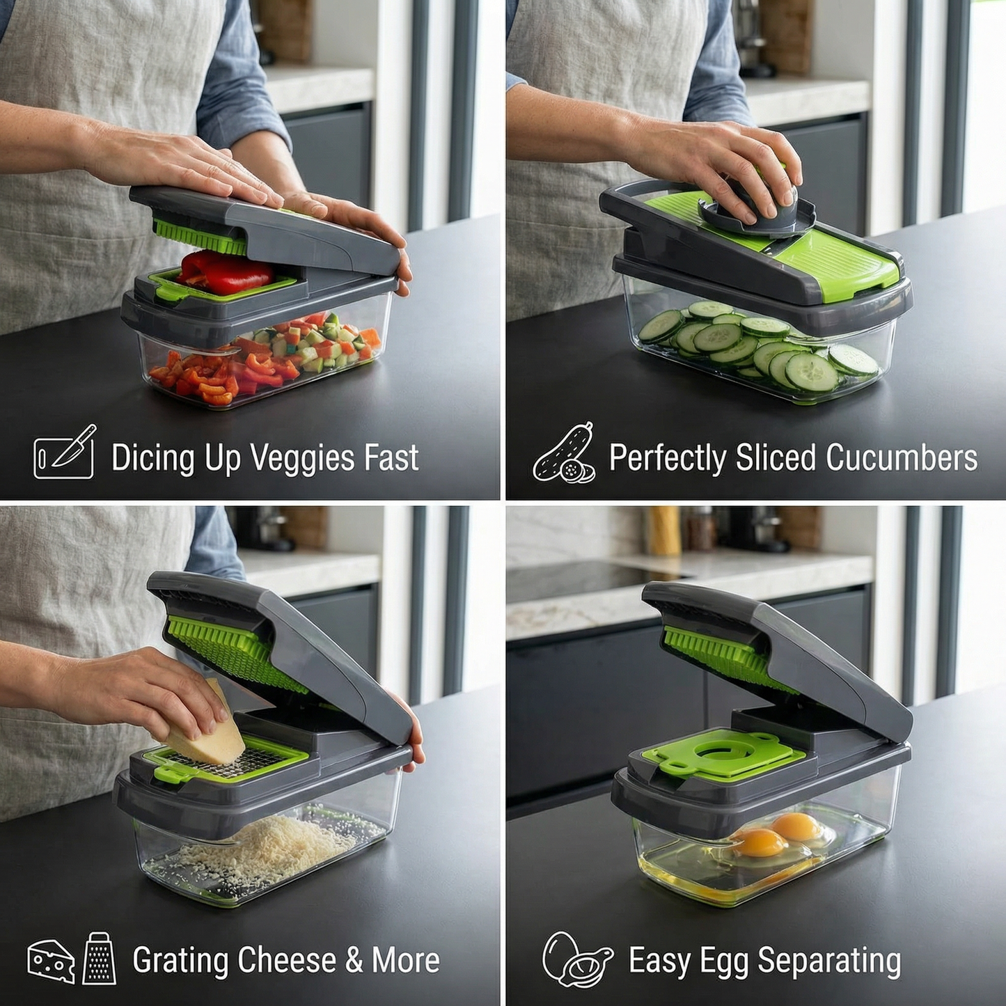 15-in-1 Fruit & Vegetable Slicer – Slice, Dice & Grate