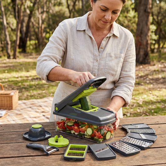 15-in-1 Fruit & Vegetable Slicer – Slice, Dice & Grate