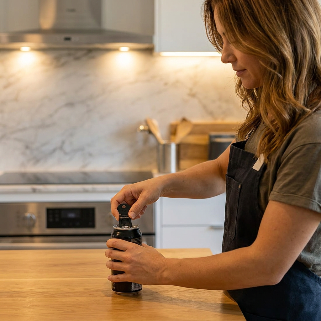 Compact Can Opener – Effortless Opening with Reliable and Dustproof Seal