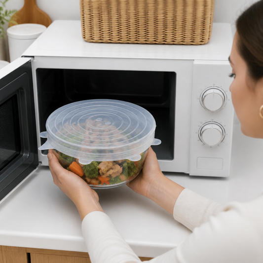 6-Piece Silicone Stretch Lid Set – Reusable BPA-Free Food Covers
