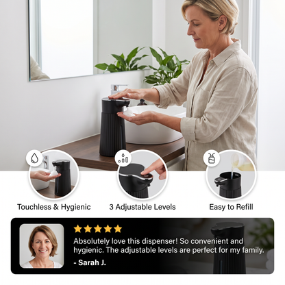 Touchless Automatic Sensor Soap Dispenser with Adjustable Dispensing Levels