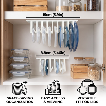 Space-Saving Tupperware Lid Organizer Rack