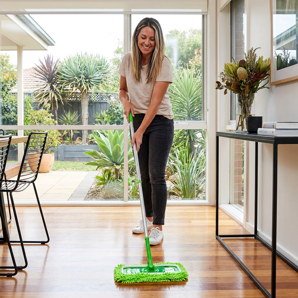Reusable Microfiber Mop Pads for Swiffer Sweeper – Washable Wet & Dry Floor Cleaning Refills
