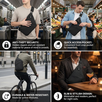 Anti-Theft Designer Crossbody Bag